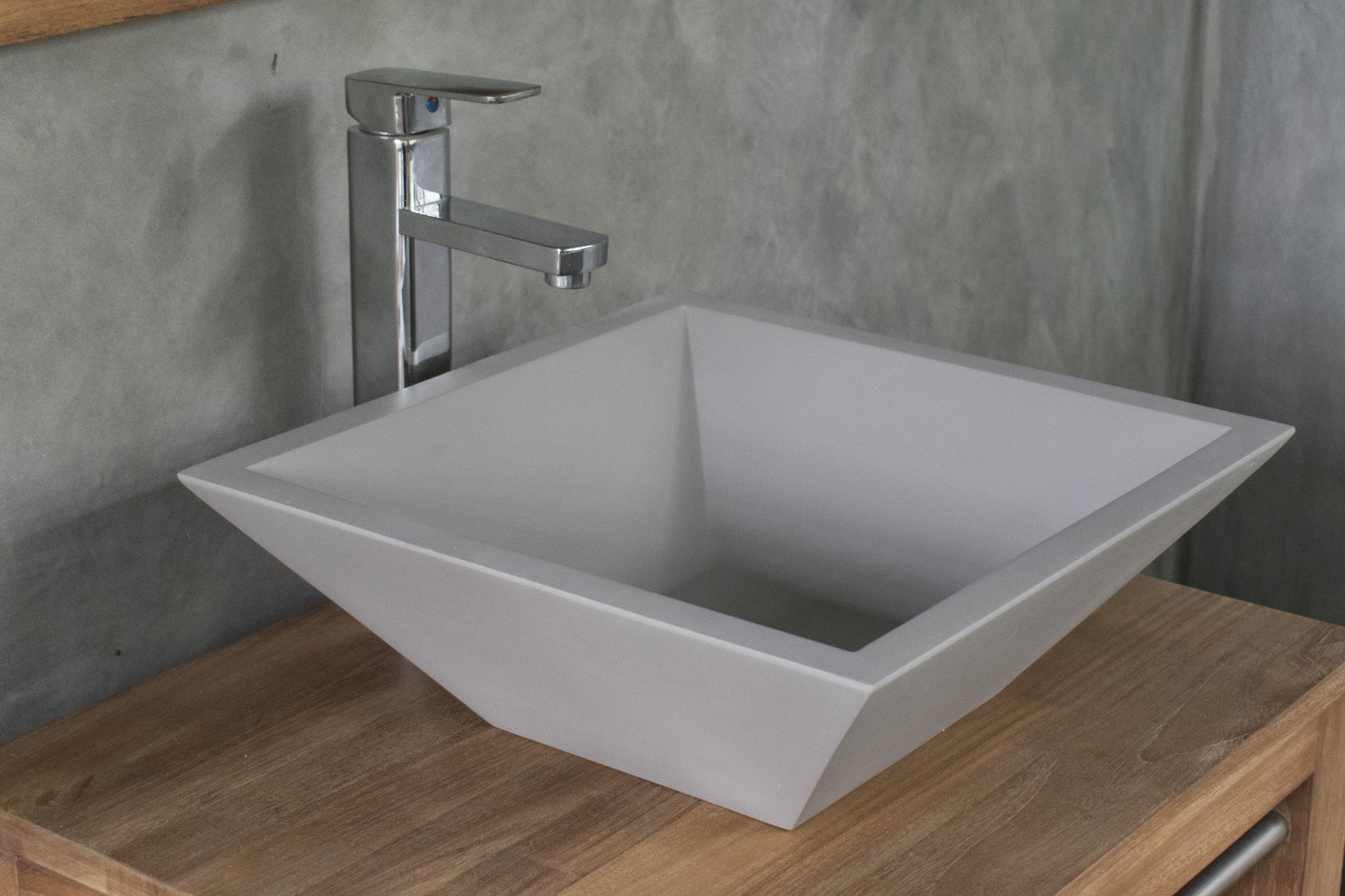 Grappa Light Grey Handmade Concrete Basin