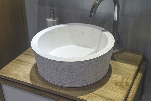 Rimini Handmade White Terrazzo Basin / Sink