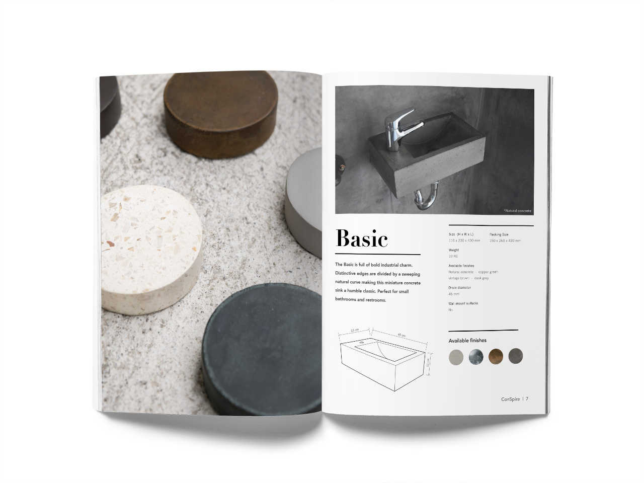 ConSpire Concrete Basin Catalogue