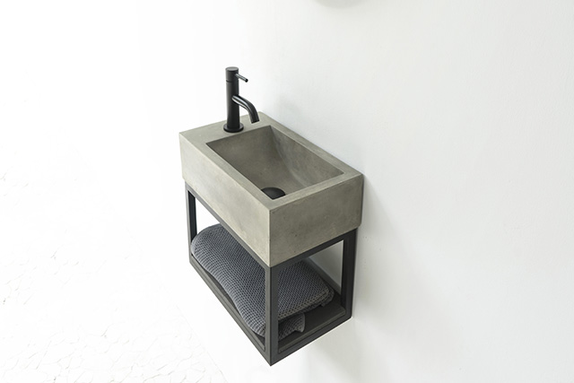 Basic basin wall mounted - concrete hanging basin