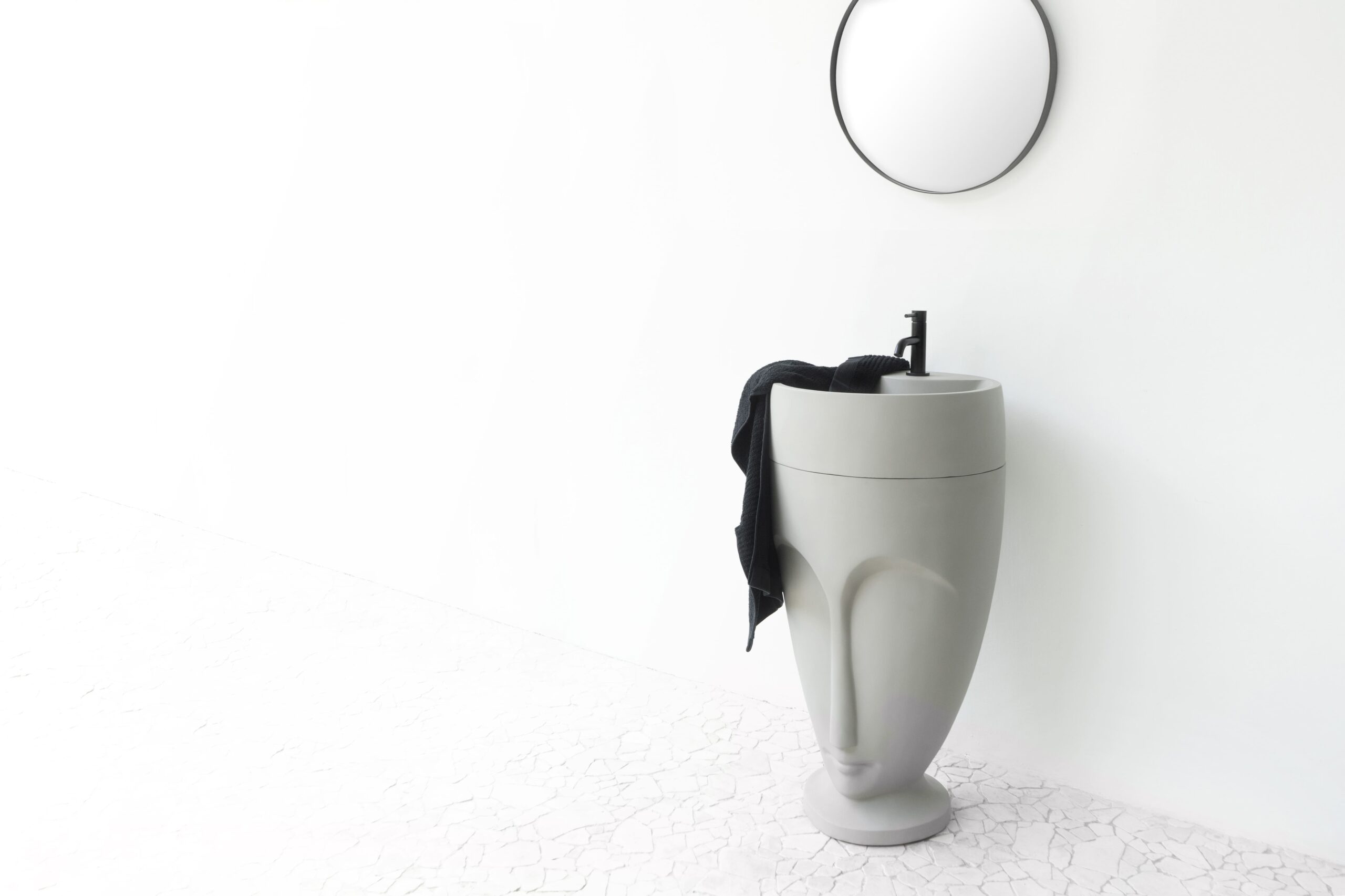 Modern contemporary bathroom pedestal