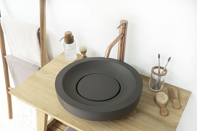 Round Concrete Washbasin