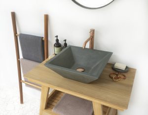 Square concrete sink by conspire