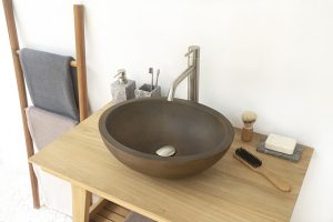 Small oval concrete basin by Conspire
