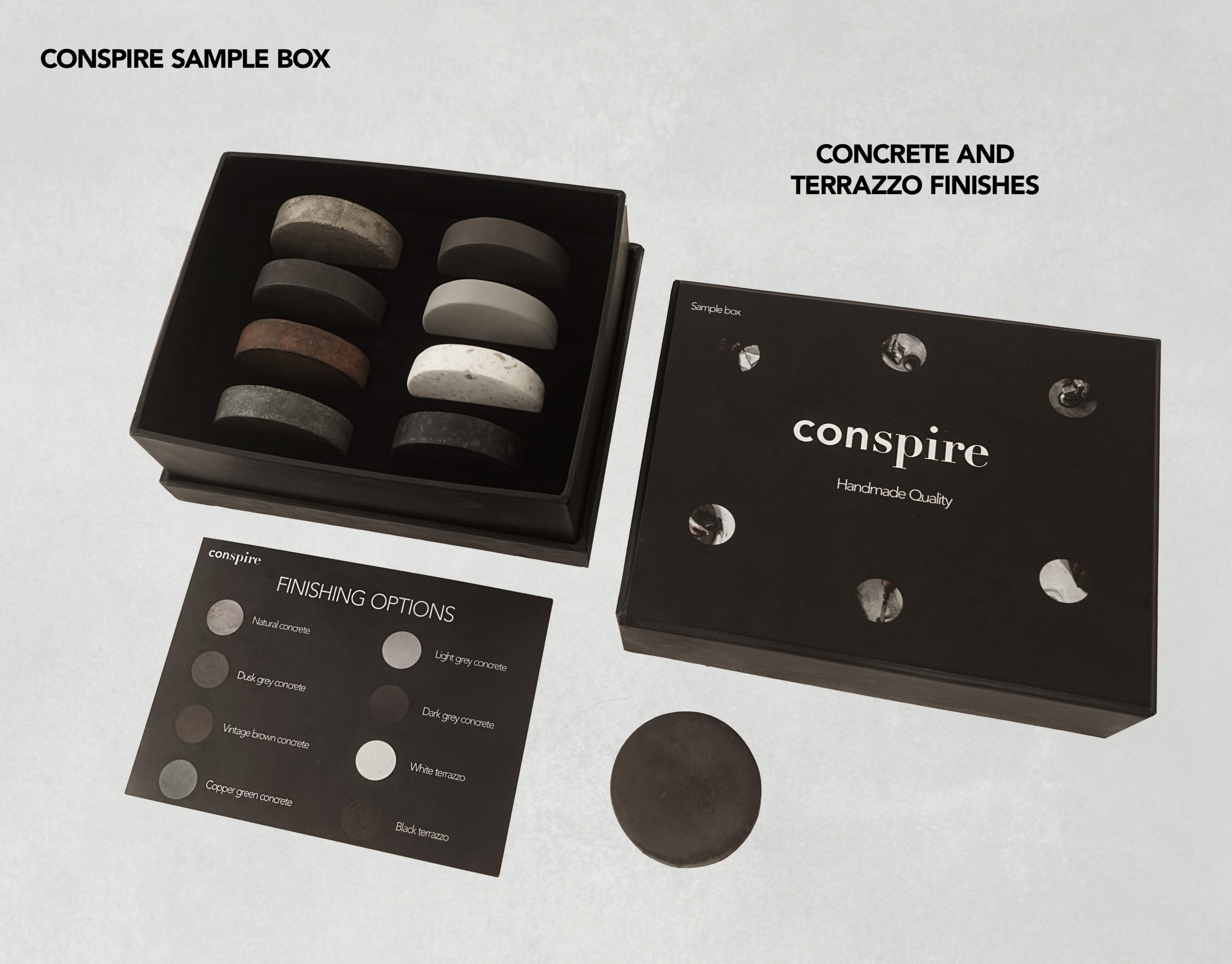 SAMPLE KIT CONSPIRE TERRAZZO AND CONCRETE SAMPLES